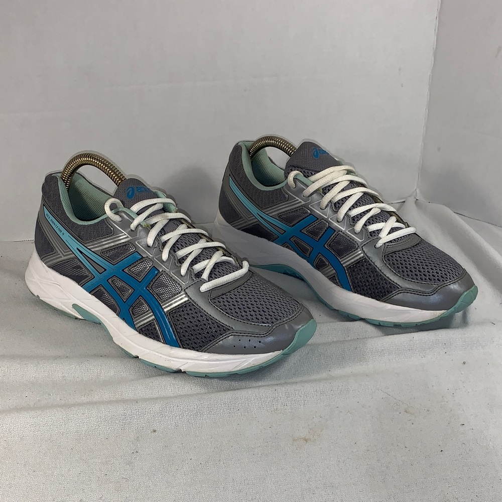 Asics Men’s Gel-Contend 4 Silver/Teal/White Running Shoes
